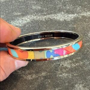Frey Wille Multicolor Enamel Bangle Bracelet